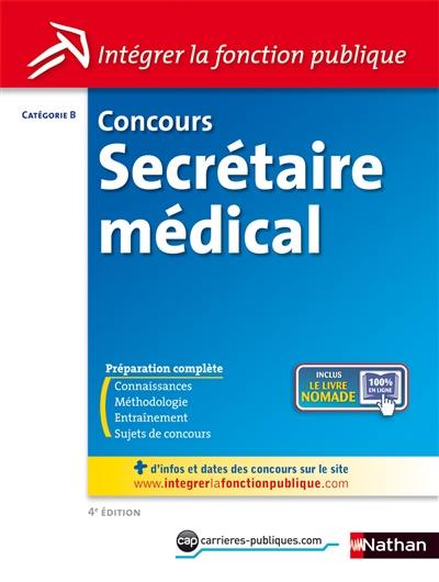 Concours secrétaire médical, catégorie B