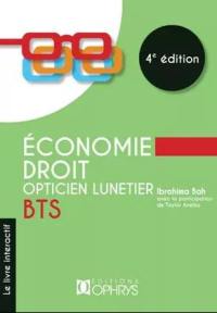 Economie droit BTS opticien lunetier : le livre interactif