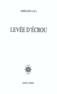 Levée d'écrou