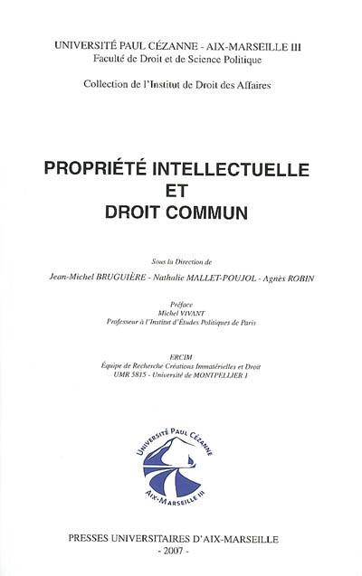 Propriété intellectuelle et droit commun