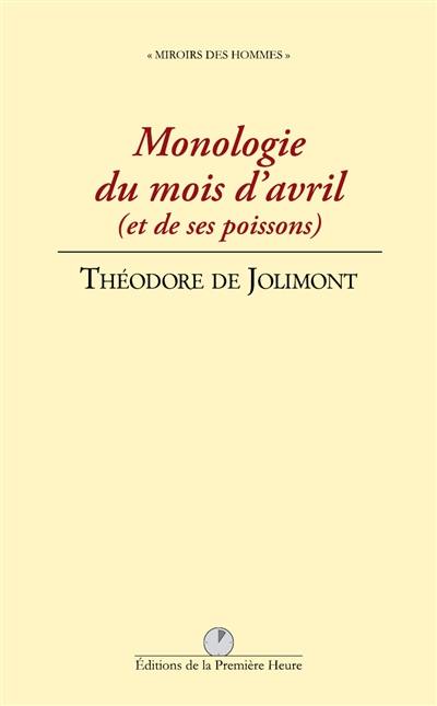 Monologie du mois d'avril (et de ses poissons)