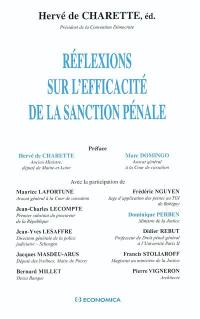 Réflexions sur l'efficacité de la sanction pénale