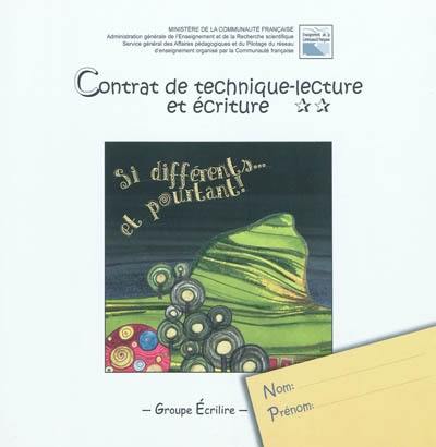 Contrat de technique-lecture et écriture