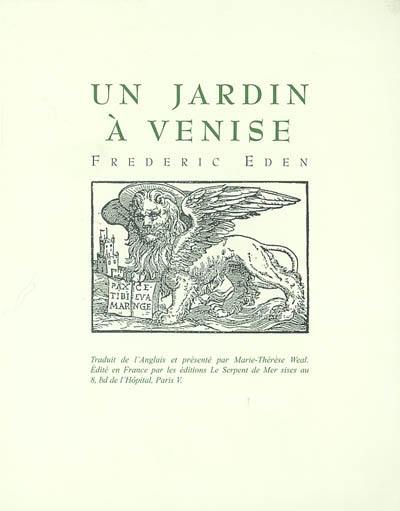 Un jardin à Venise