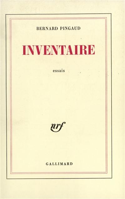 Inventaire. Vol. 1