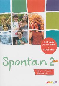 Spontan neu 2, allemand A2 : palier 1, 2e année : 2 CD audio pour la classe + 1 DVD vidéo