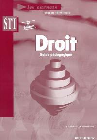 Droit classe terminale STT : guide pédagogique