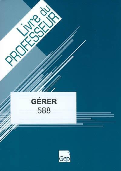 Gérer : livre du professeur