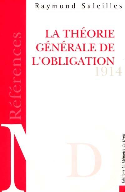 Etude sur la théorie générale de l'obligation d'après le premier projet de code civil pour l'Empire allemand