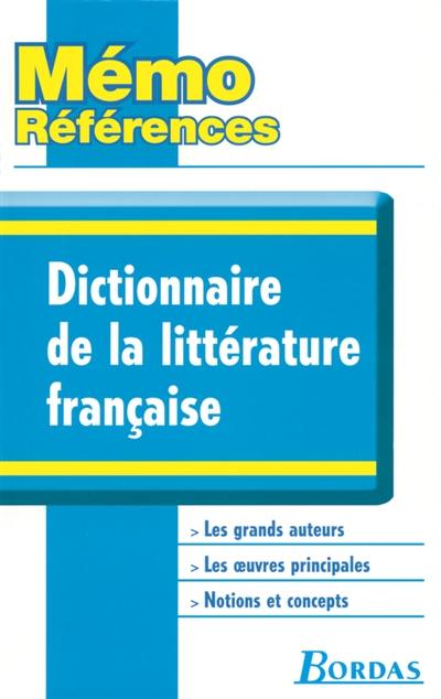 Dictionnaire de la littérature française