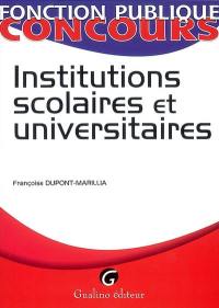 Institutions scolaires et universitaires