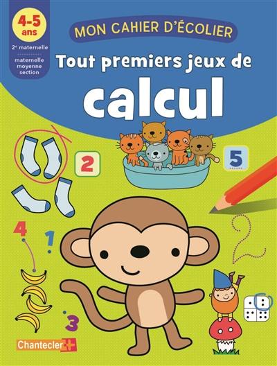 Tout premiers jeux de calcul, 4-5 ans, 2e maternelle-maternelle moyenne section