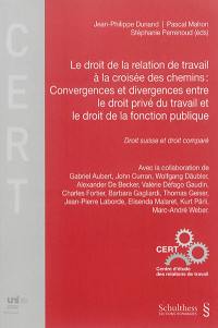 Le droit de la relation de travail à la croisée des chemins : convergences et divergences entre le droit privé du travail et le droit de la fonction publique : droit suisse et droit comparé