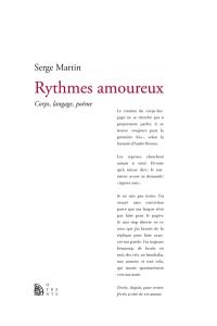 Rythmes amoureux : corps, langage, poème