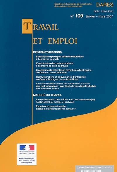 Travail et emploi, n° 109