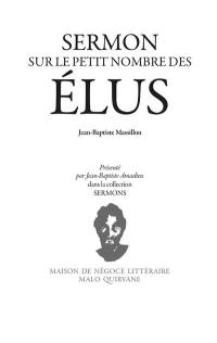 Sermon sur le petit nombre des élus