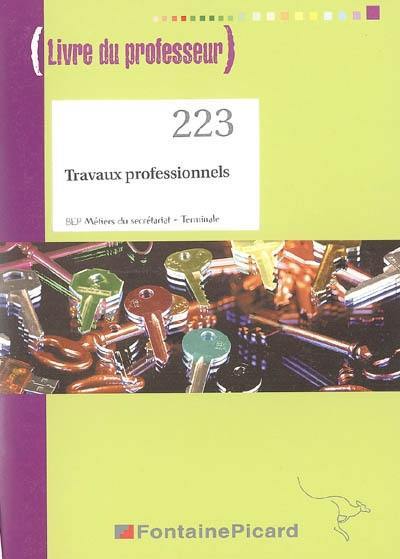 Travaux professionnels BEP métiers du secrétariat terminale : livre du professeur