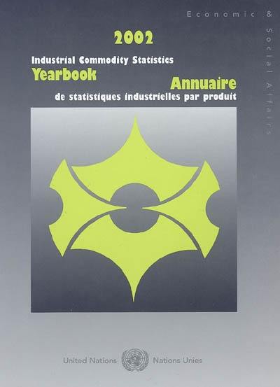 Annuaire de statistiques industrielles par produit 2002 : statistiques de production (1993-2002). Industrial commodity statistics yearbook 2002 : production statistics (1993-2002)