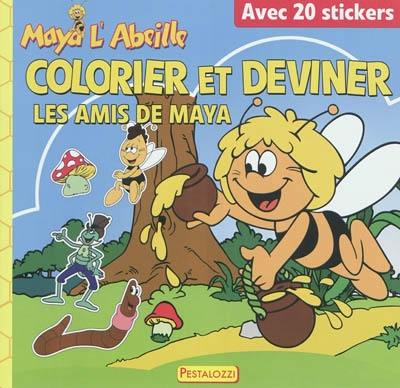 Colorier et deviner les amis de Maya