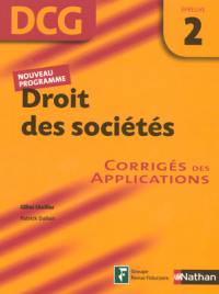 Droit des sociétés, DCG, épreuve 2