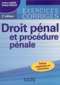 Droit pénal et procédure pénale