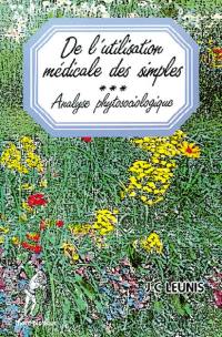 De l'utilisation médicale des simples : analyse phytosociologique