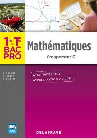 Mathématiques 1re, terminale bac pro groupement C : activités TICE, préparation au CCF