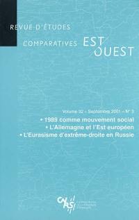 Revue d'études comparatives Est-Ouest, n° 3 (2001)