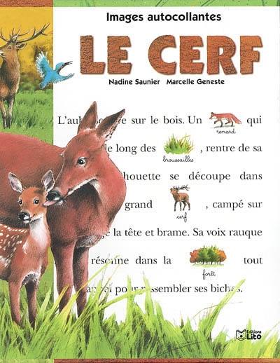 Le cerf : images autocollantes