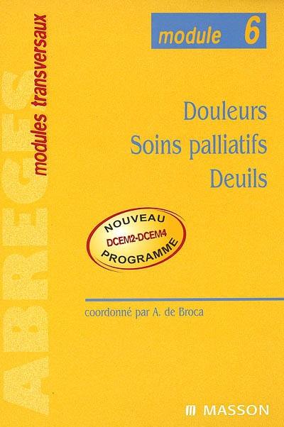 Douleurs, soins palliatifs, deuils : module 6