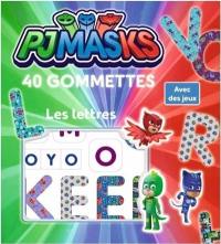 Pjmasks : les lettres : 40 gommettes