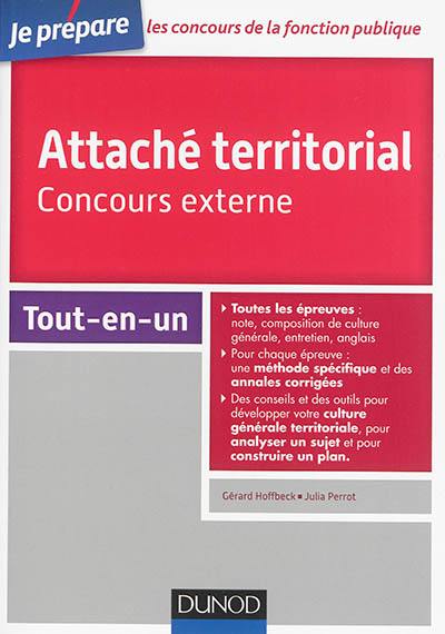 Attaché territorial : concours externe : tout-en-un