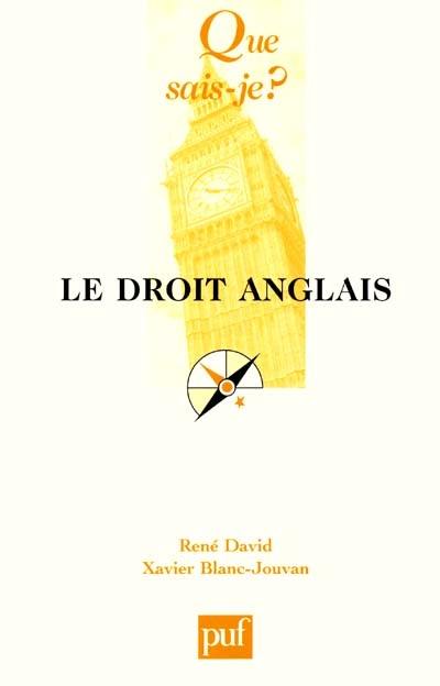 Le droit anglais