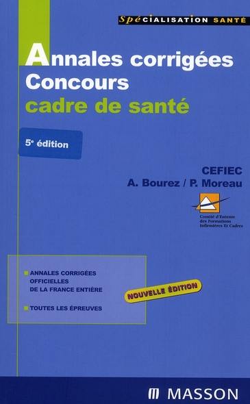 Annales corrigées, concours cadres de santé