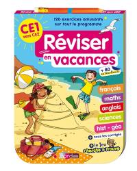 Réviser en vacances : CE1 vers CE2 : 120 exercices amusants sur tout le programme