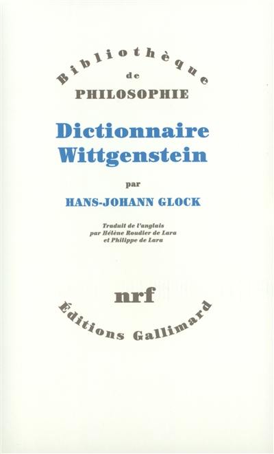 Dictionnaire Wittgenstein