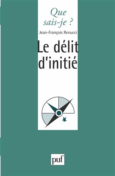 Le délit d'initié