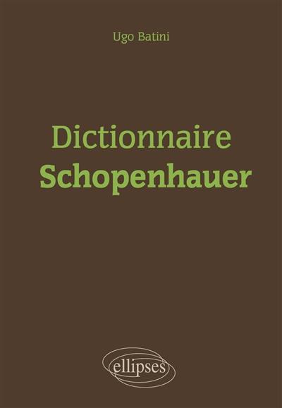 Dictionnaire Schopenhauer