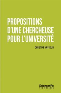 Propositions d'une chercheuse pour l'université