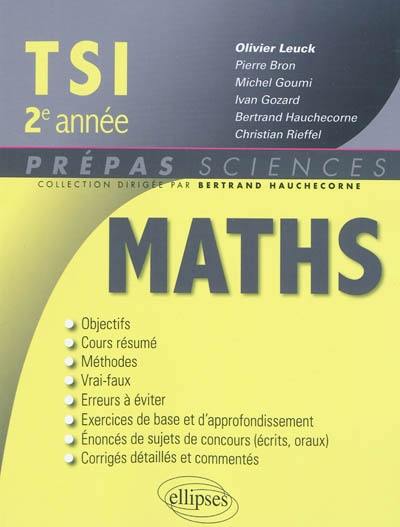 Mathématiques TSI, 2e année