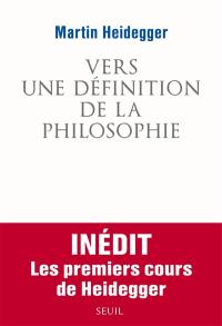 Vers une définition de la philosophie