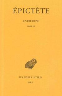 Entretiens. Livre III