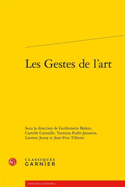 Les gestes de l'art