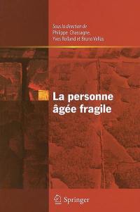 La personne âgée fragile