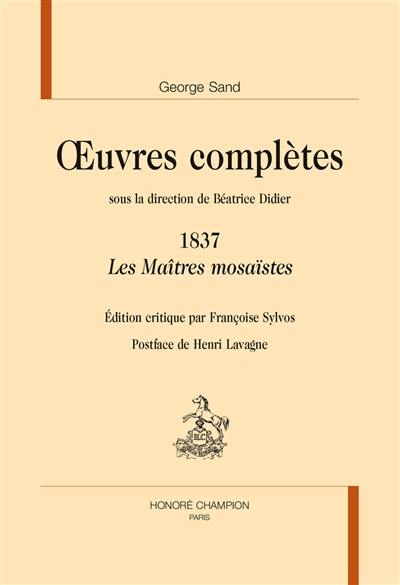 Oeuvres complètes. 1837