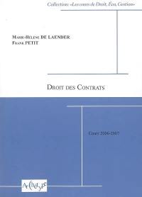 Droit des contrats : cours 2006-2007