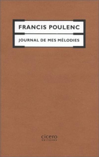 Journal de mes mélodies