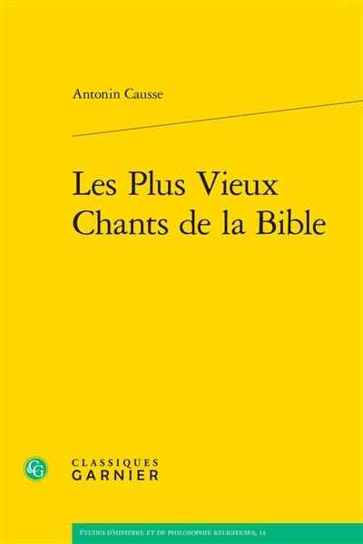 Les plus vieux chants de la Bible