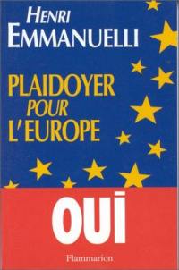 Plaidoyer pour l'Europe