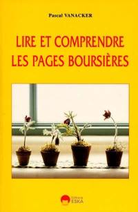 Lire et comprendre les pages boursières